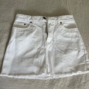 Free People denim mini skirt